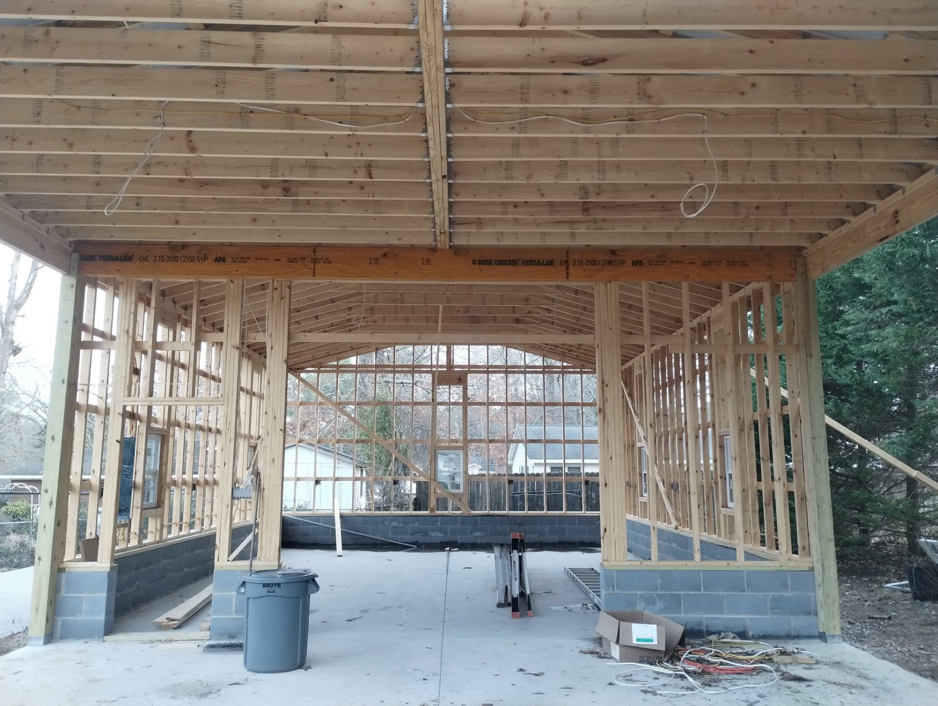 Home Addition Framing